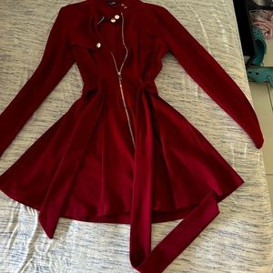 Beautiful red cinch dress size small/medium